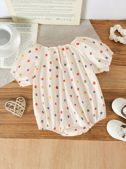 MyKids-USA® Summer Arrival Baby Girls Sleeveless Cute Plaid/Dots Pattern Bodysuit