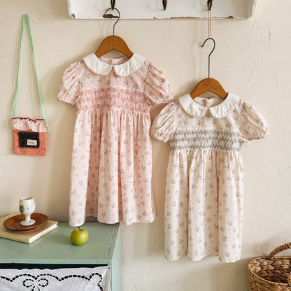 Summer Arrival Baby Girls Short Sleeves Floral Pattern Dress, MyKids-USA®, Baby & Children's Dresses, MyKids-USA -  -  -  -  -  -  - .