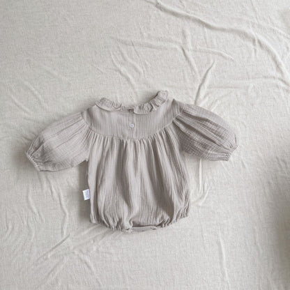 MyKids-USA® Autumn Arrival Baby Kids Girls Long Sleeves Vintage Flowers Embroidered Bodysuit