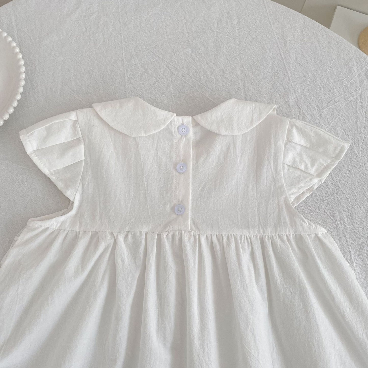 Summer Girls Flowers Pattern Lace Trim Onesies and Dress – Princess Sister Matching Set, MyKids-USA®, Baby & Children's Outfits, MyKids-USA -  -  -  -  -  -  - .