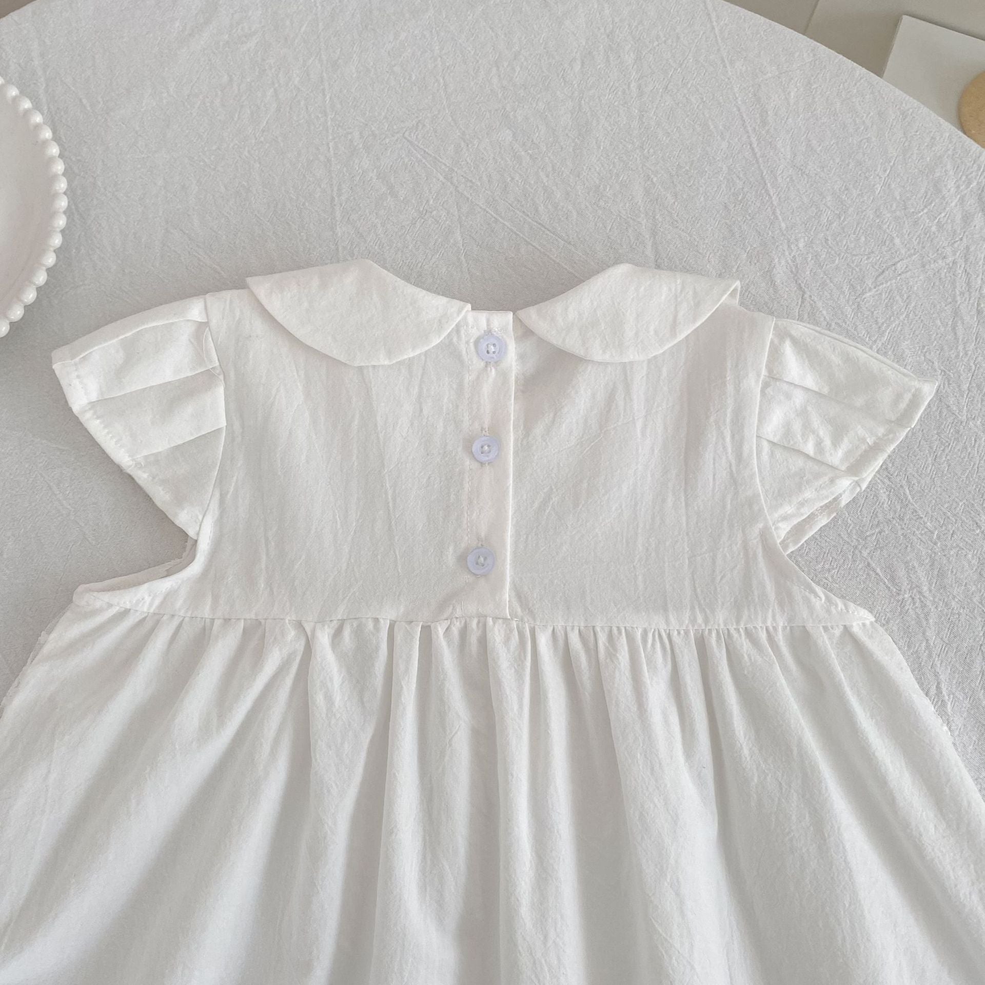 Summer Girls Flowers Pattern Lace Trim Onesies and Dress – Princess Sister Matching Set, MyKids-USA®, Baby & Children's Outfits, MyKids-USA -  -  -  -  -  -  - .