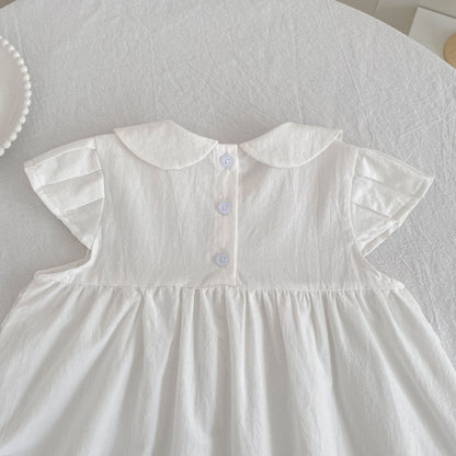 Summer Girls Flowers Pattern Lace Trim Onesies and Dress – Princess Sister Matching Set, MyKids-USA®, Baby & Children's Outfits, MyKids-USA -  -  -  -  -  -  - .