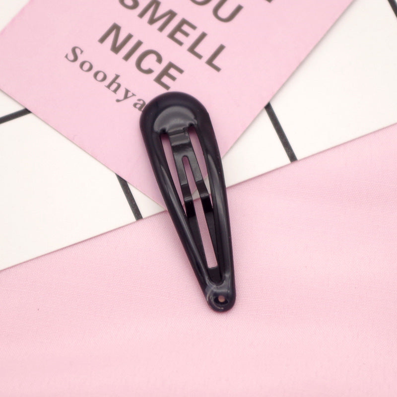 Collection of Cute Solid Color Hollow-out Hair Clips, MyKids-USA®, Hair Pins, Claws & Clips, MyKids-USA - Size/Age - Average Size (0-12Y） - Color - Black -  -  - TR2604291500-A.