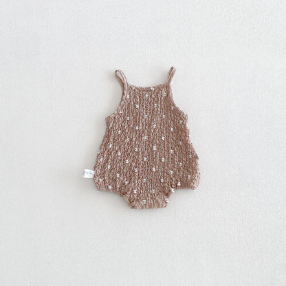 Summer Arrival Baby Girls Sleeveless Ruffle Design Strap Bodysuit, MyKids-USA®, Bodysuits, MyKids-USA -  -  -  -  -  -  - .