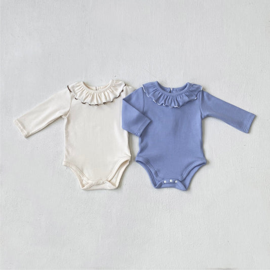 Arrival Autumn and Spring Baby Girls Simple Solid Color Long Sleeves Bodysuit, MyKids-USA®, Bodysuits, MyKids-USA -  -  -  -  -  -  - .