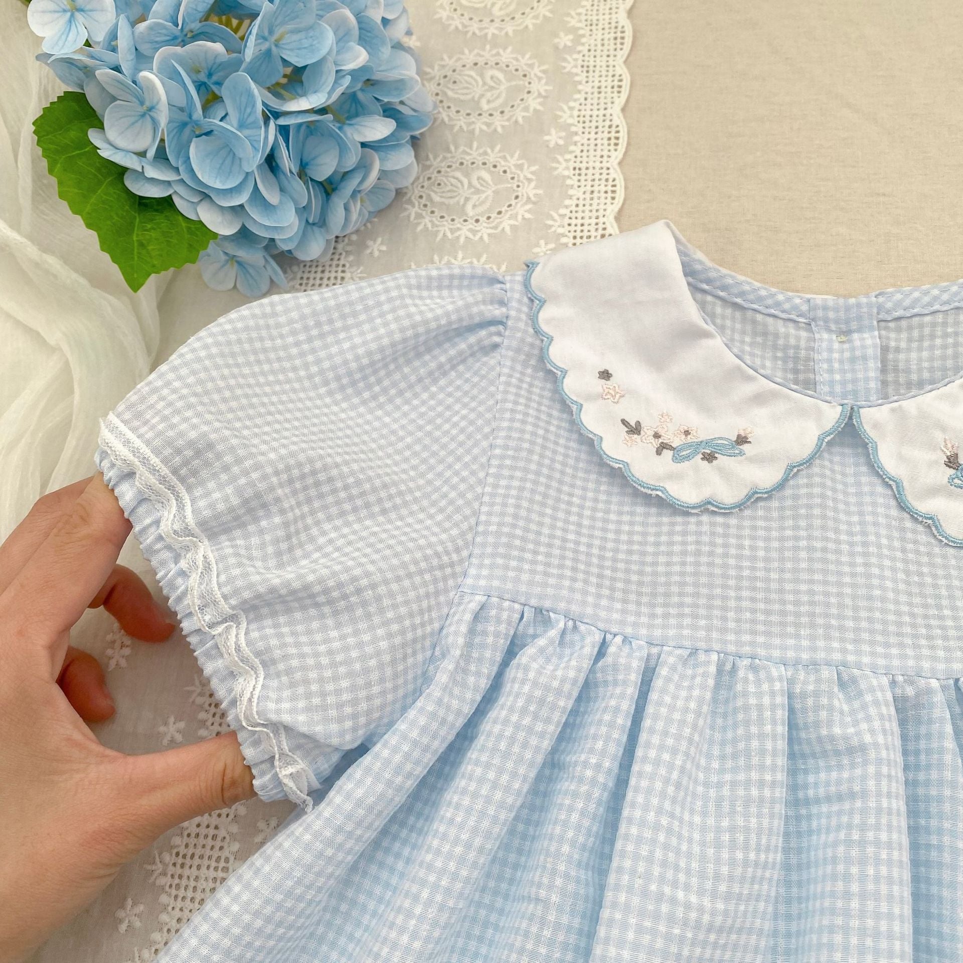 Summer Girls Plaid Pattern Color Patchwork Onesies and Dress – Princess Sister Matching Set, MyKids-USA®, Baby & Children's Outfits, MyKids-USA -  -  -  -  -  -  - .