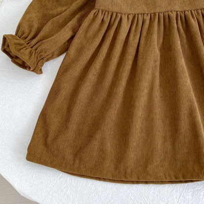 Autumn Hot Selling Baby Girls Vintage Floral Collar Long-sleeved Onesies and Dress – Princess Sister Matching Set, MyKids-USA®, Baby & Toddler Dresses, MyKids-USA -  -  -  -  -  -  - 