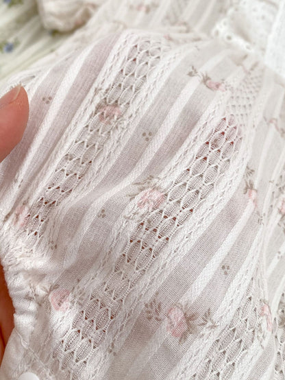 Summer Girls Floral Print Pleat Design Short Sleeves Onesies, MyKids-USA®, Baby One-Pieces, MyKids-USA -  -  -  -  -  -  - 