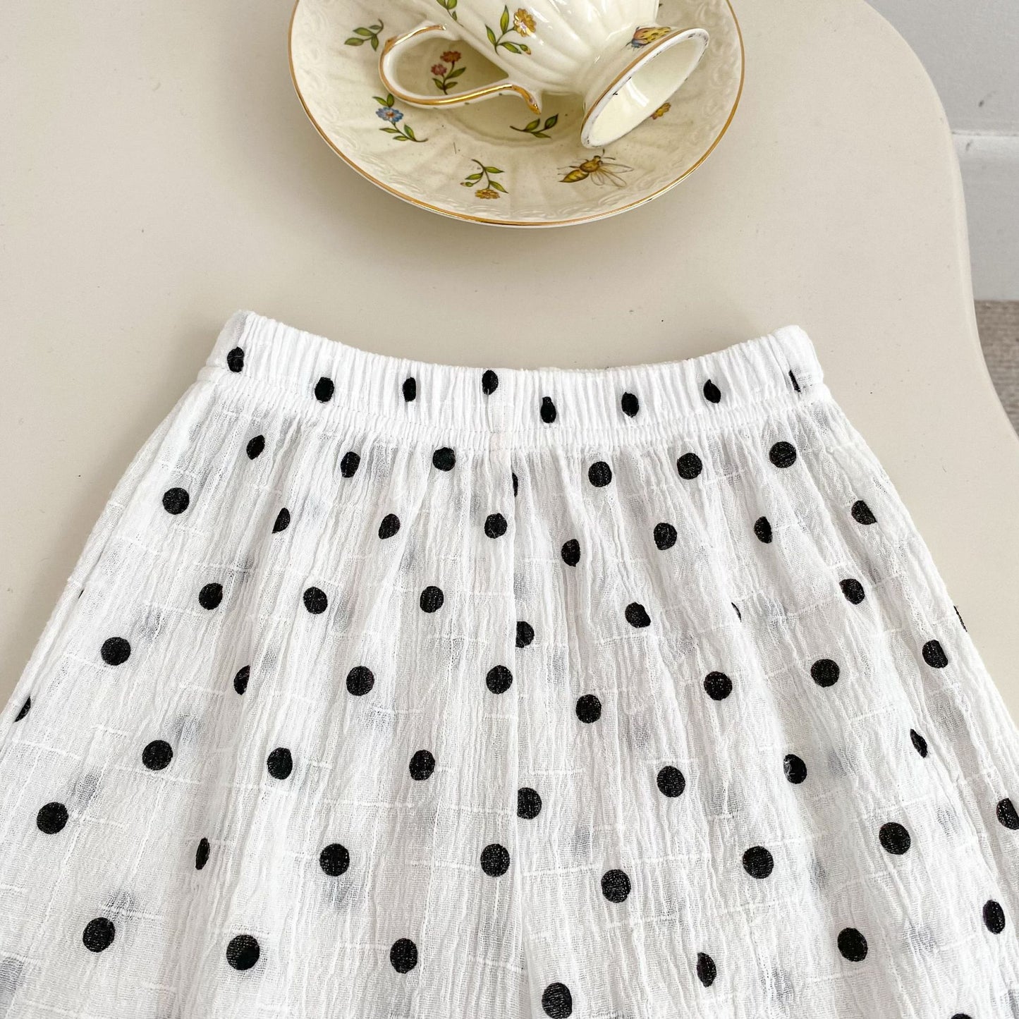 Arrival Summer Baby Kids Girls Sleeveless Dots Pattern Vest and Pants Clothing Set