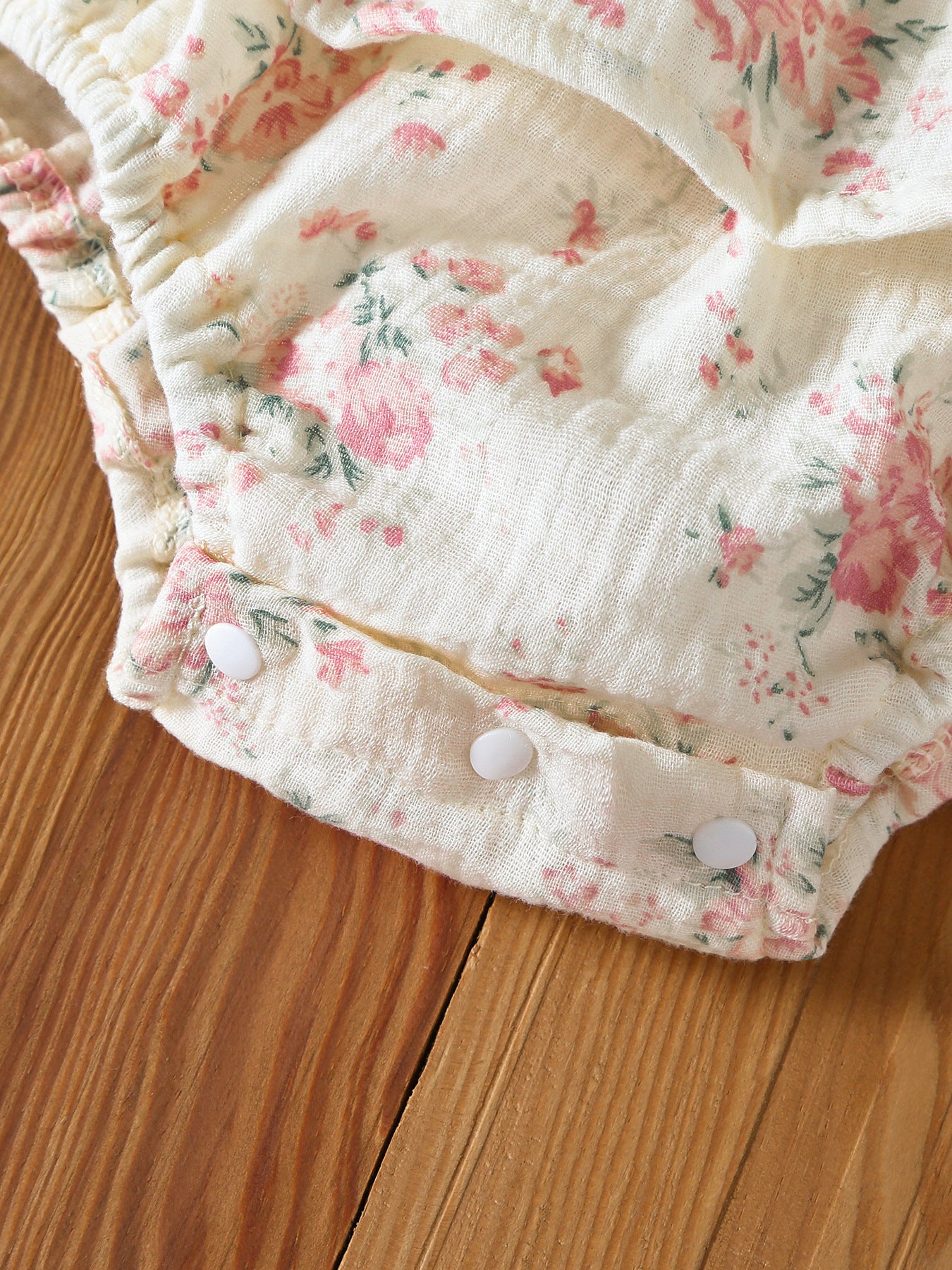 Design Summer Baby Kids Girls Sleeveless Flowers Pattern Bodysuit with Hat