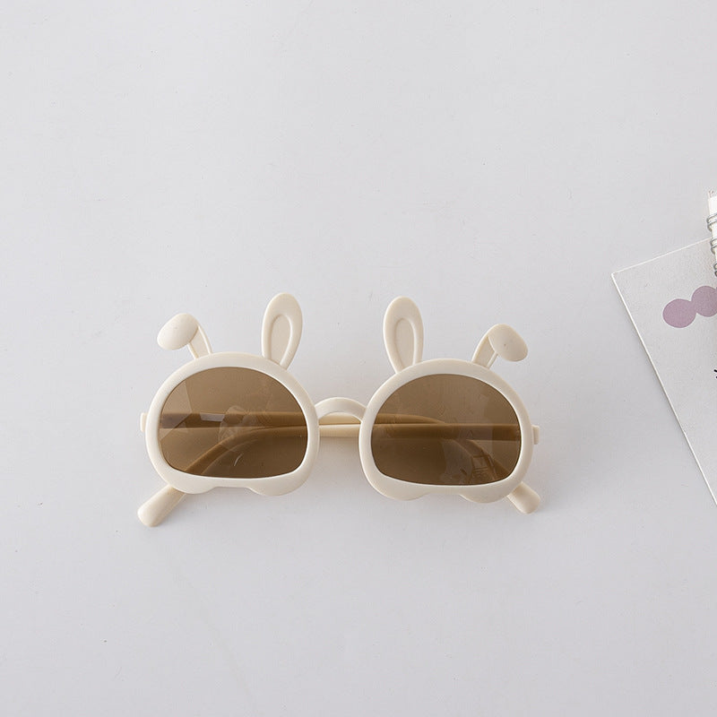 Fashion Bunny Shape Solid Color Sunglasses