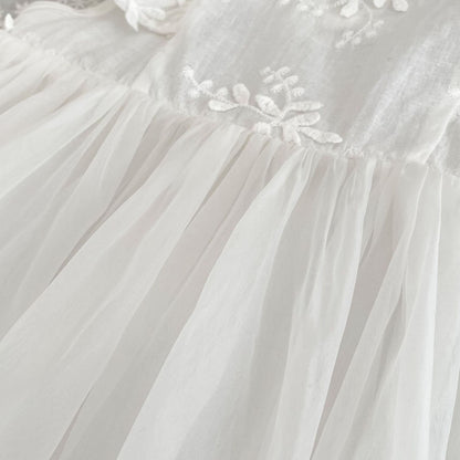 Summer Arrival Baby Girls Cute Solid Color Floral Embroidery Fly Sleeves Dress Design Onesies, MyKids-USA®, Baby One-Pieces, MyKids-USA -  -  -  -  -  -  - 