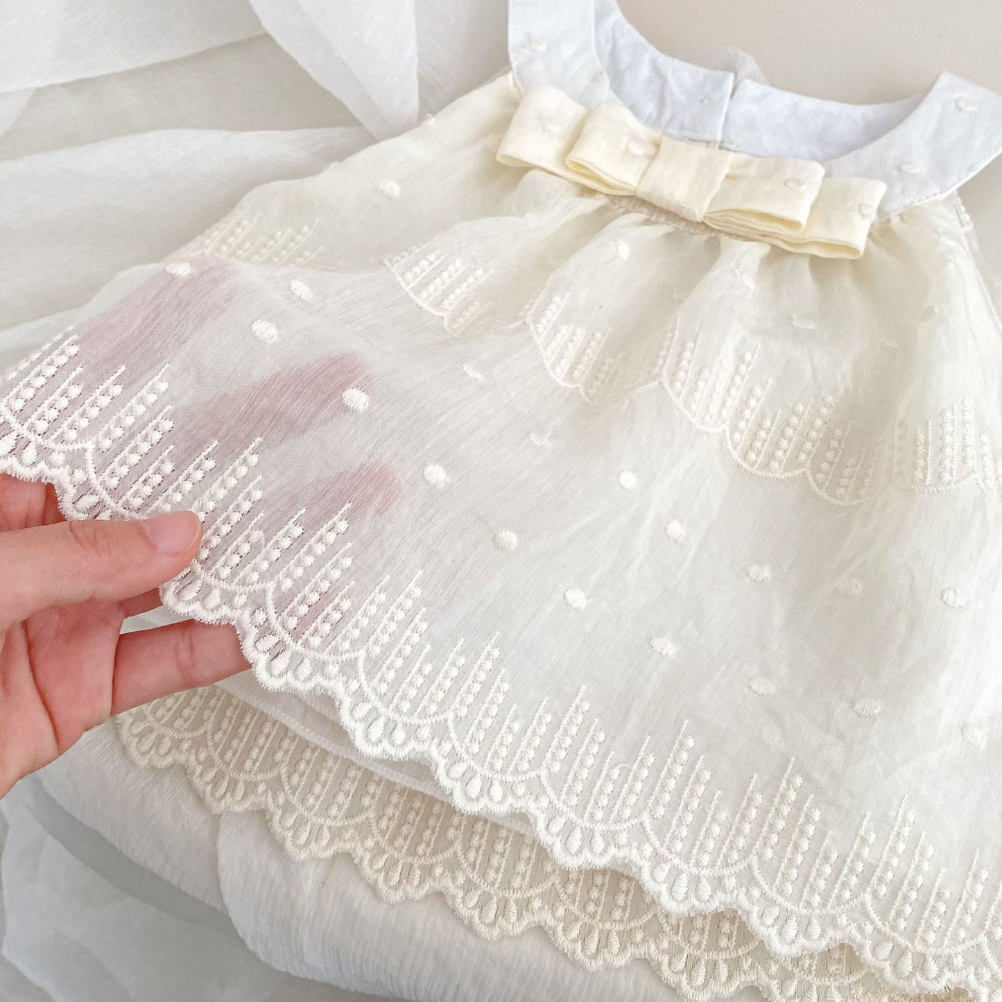 Summer Baby Kids Solid Color Sleeveless Dots Embroidery Pattern Top Dress and Pants Clothing Set for Girls, MyKids-USA®, Baby & Toddler Outfits, MyKids-USA -  -  -  -  -  -  - 