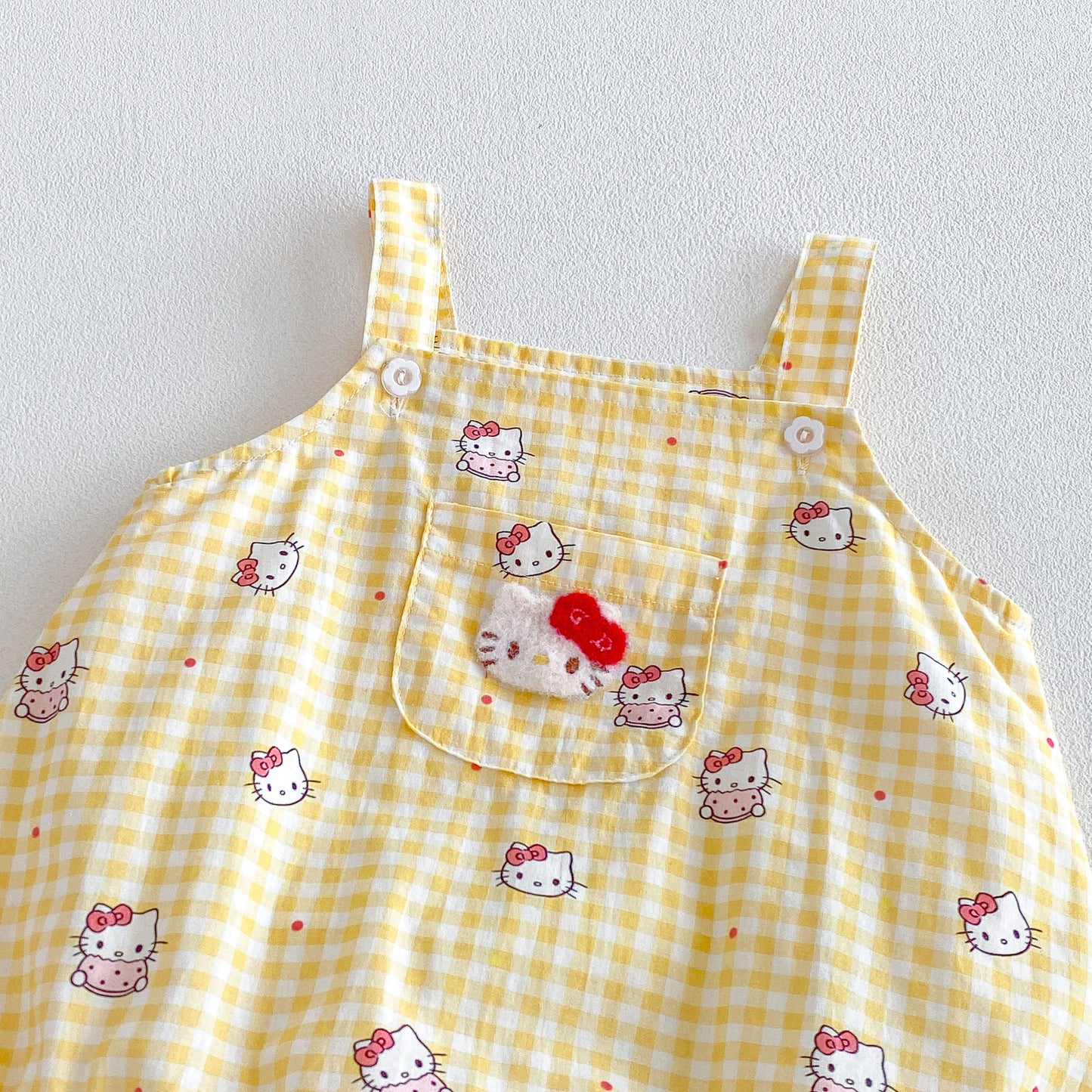 Arrival Summer Baby Kids Girls Fly Sleeves Top and Cartoon Overalls Clothing Set