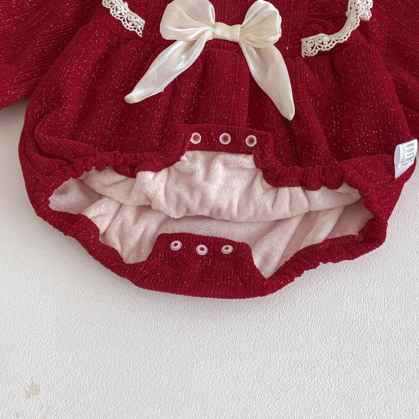 Autumn and Winter Arrival Baby Girls Long Sleeves Butterfly-bow Decorated Bodysuit, MyKids-USA®, Baby One-Pieces, MyKids-USA -  -  -  -  -  -  - .