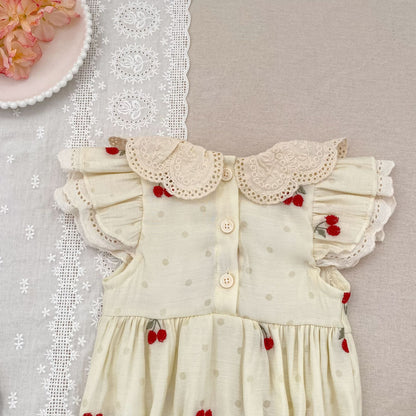 Summer Girls Cute Cherry Pattern Onesies and Dress – Princess Sister Matching Set, MyKids-USA®, Baby & Children's Outfits, MyKids-USA -  -  -  -  -  -  - .