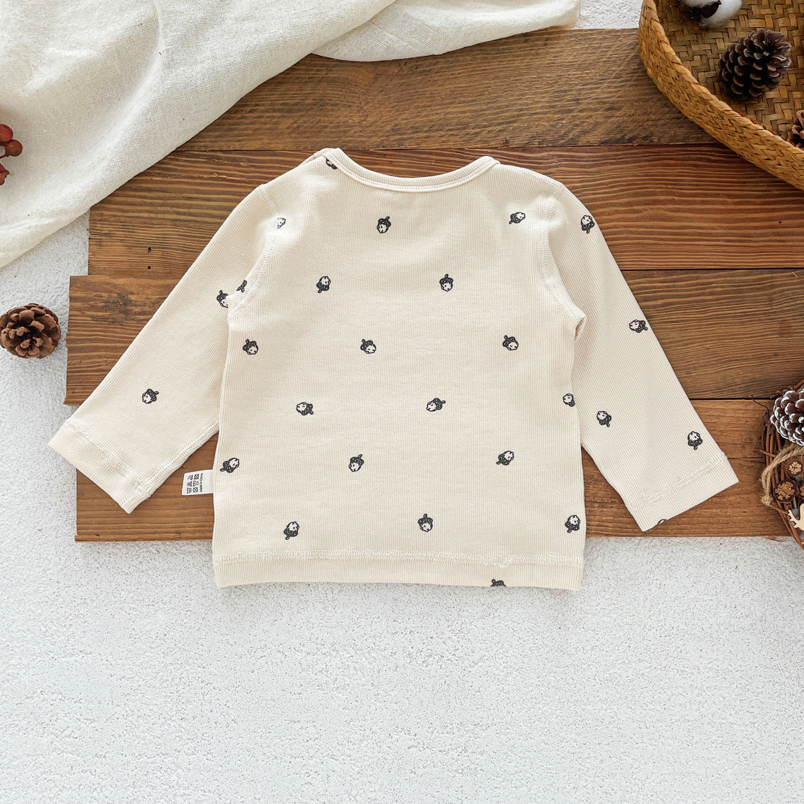 Autumn and Spring Baby Kids Long Sleeves Casual Nuts Pattern Top and Pants Clothing Set, MyKids-USA®, Baby & Toddler Outfits, MyKids-USA -  -  -  -  -  -  - .