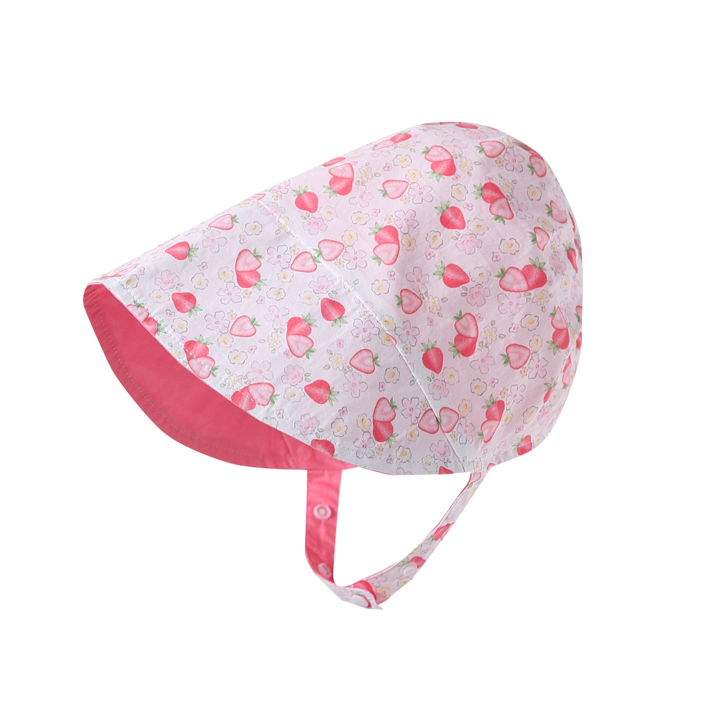 Summer Reversible Baby Sun Hat, MyKids-USA®, Baby & Toddler Hats, MyKids-USA - Size/Age - S (0-2Y) - Color - Light Pink -  -  - TR2505192359-E.