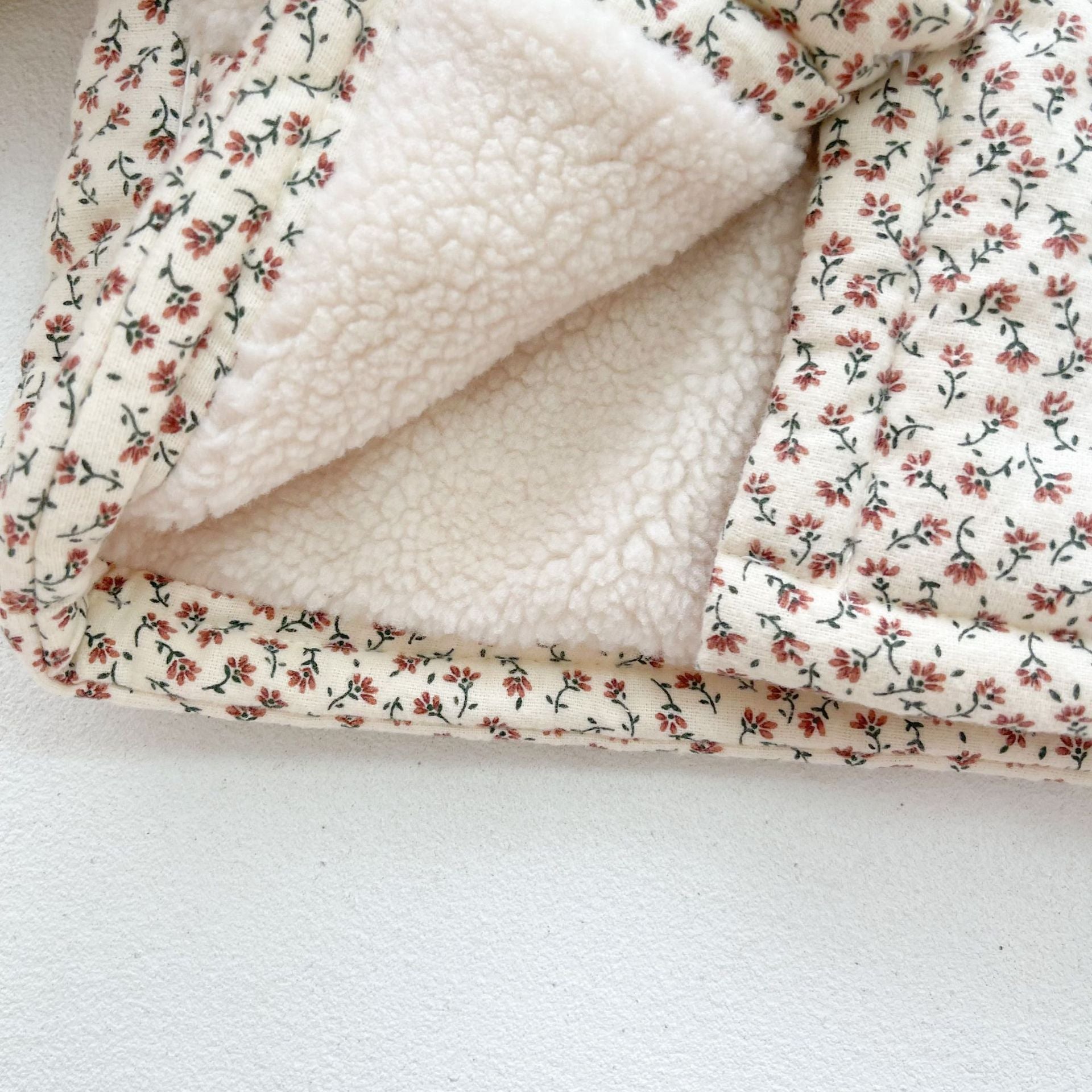 Winter Arrival Baby Kids Girls Floral Pattern Long Sleeves Cotton-Padded Coat, MyKids-USA®, Puffer Jackets, MyKids-USA -  -  -  -  -  -  - 