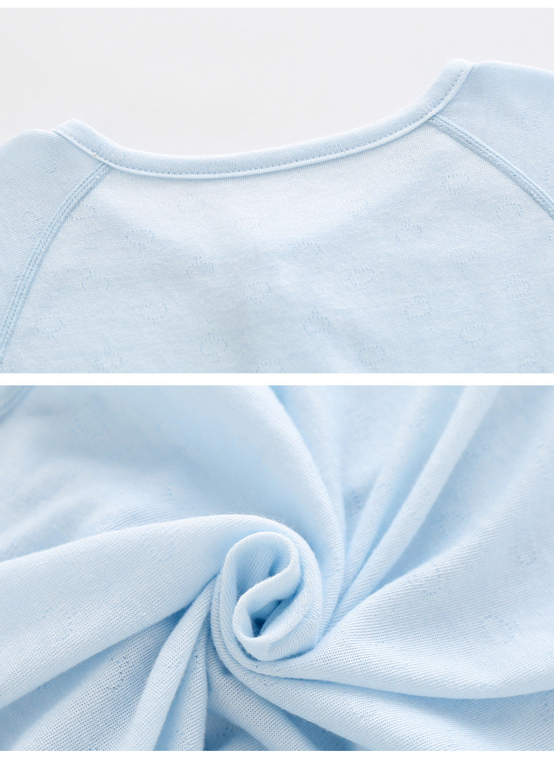 Summer Arrival Baby Long Sleeves Solid Color Thin Single Breasted Rompers Bodysuits, MyKids-USA®, Baby & Children's One-Pieces, MyKids-USA -  -  -  -  -  -  - .