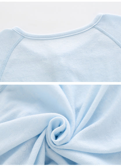 Summer Arrival Baby Long Sleeves Solid Color Thin Single Breasted Rompers Bodysuits, MyKids-USA®, Baby & Children's One-Pieces, MyKids-USA -  -  -  -  -  -  - .