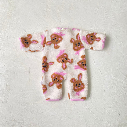 Autumn and Winter Arrival Baby Unisex Cartoon Pattern Long Sleeves Fluffy Rompers, MyKids-USA®, Baby One-Pieces, MyKids-USA -  -  -  -  -  -  - .