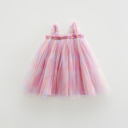 Summer Baby Kids Girls Sleeveless Gradient Tulle Strap Dress, MyKids-USA®, Baby & Children's Dresses, MyKids-USA - Size/Age - 80 (9-12M) - Color - Purple -  -  - TR2605222211-C.