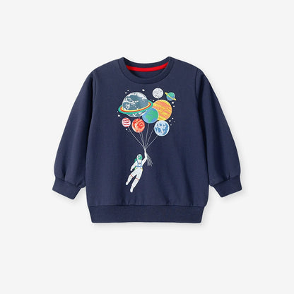 Spring and Autumn Boys Astronaut Cartoon Pattern Long Sleeves Sweatshirt and Pants Clothing Set, MyKids-USA®, Baby & Toddler Outfits, MyKids-USA -  -  -  -  -  -  - 