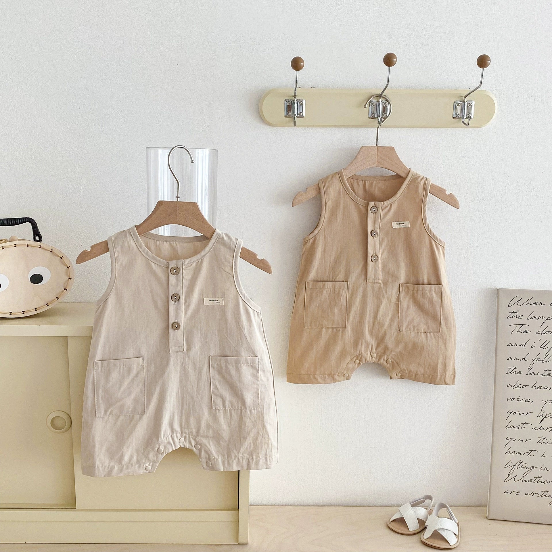 Summer Arrival Baby Unisex Letters Pattern Sleeveless Casual Rompers, MyKids-USA®, Baby One-Pieces, MyKids-USA -  -  -  -  -  -  - 