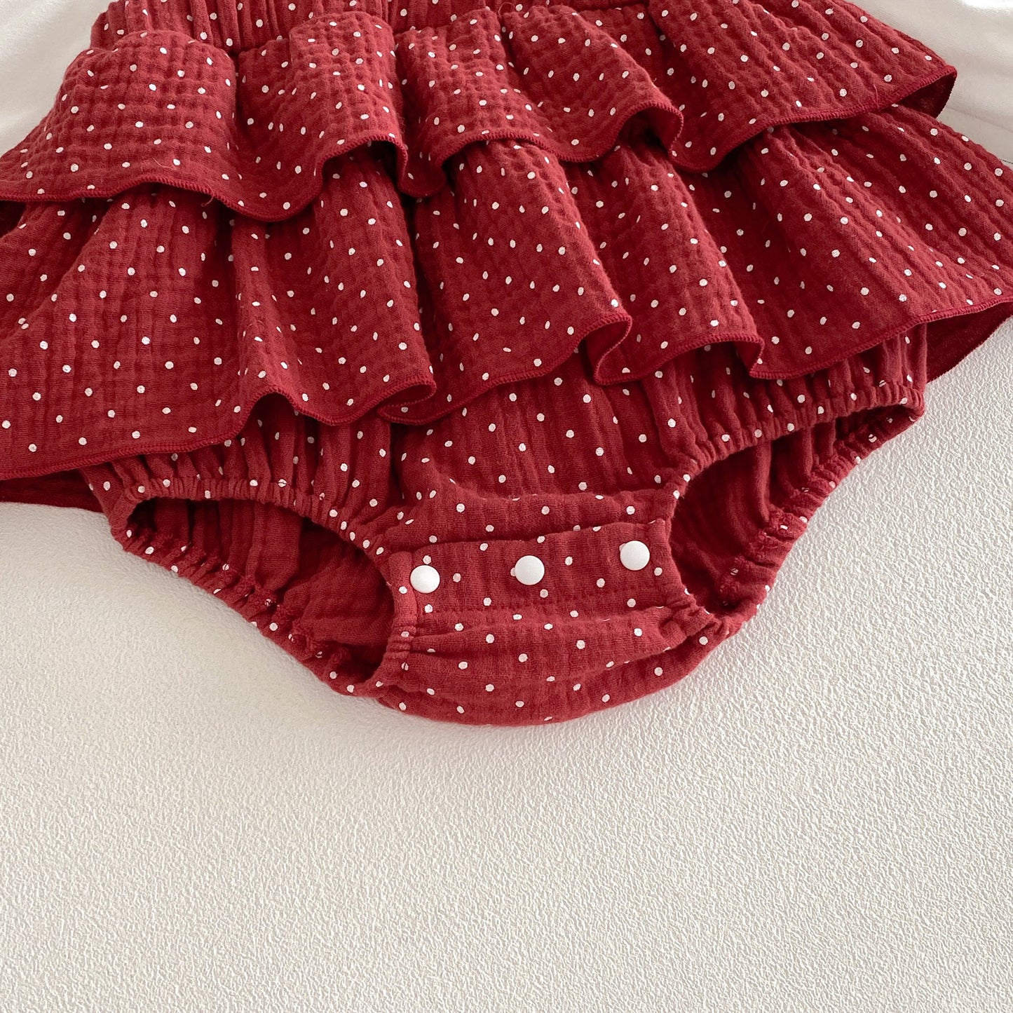 Spring Arrival Baby Girls Long Sleeves Ruffle Neck Color Patchwork Bodysuit, MyKids-USA®, Baby One-Pieces, MyKids-USA -  -  -  -  -  -  - .