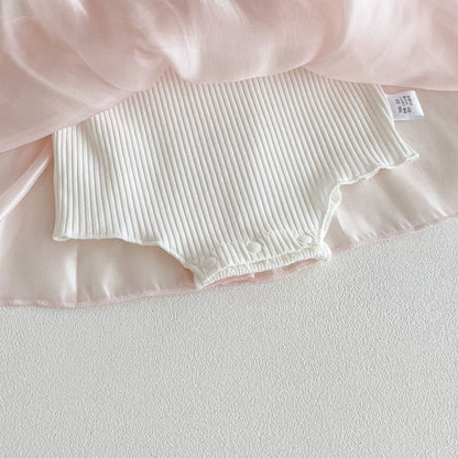 Summer and Spring Arrival Baby Kids Girls Color Patchwork Long Sleeves/Short Sleeves Cute Onesies Dress