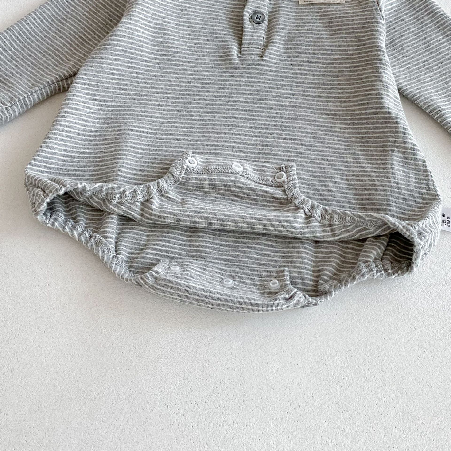 Autumn Arrival Baby Girls Long Sleeves Striped Onesies with Collar, MyKids-USA®, Baby One-Pieces, MyKids-USA -  -  -  -  -  -  - 