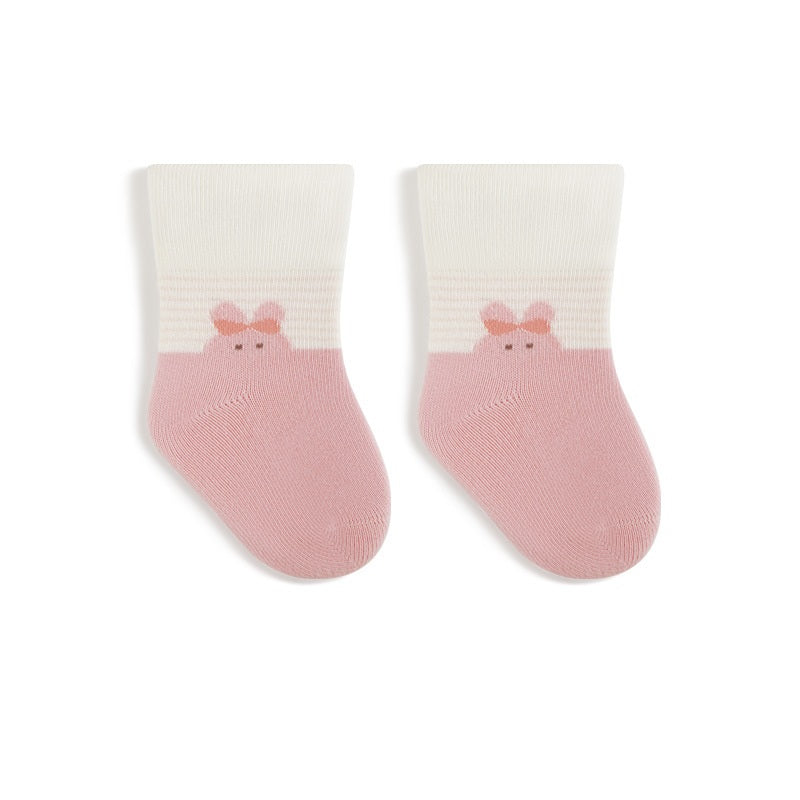 Autumn and Spring Baby Unisex Breathable Animals Cartoon Pattern Color Patchwork Socks, MyKids-USA®, Baby & Toddler Socks & Tights, MyKids-USA - Size/Age - XS (0-6M) - Color - Pink -  -  - TR2602021213-D.