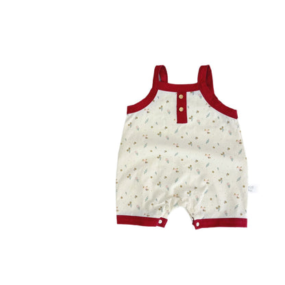 Summer Arrival Baby Unisex Floral Pattern Sleeveless Color Patchwork Rompers, MyKids-USA®, Baby One-Pieces, MyKids-USA -  -  -  -  -  -  - 