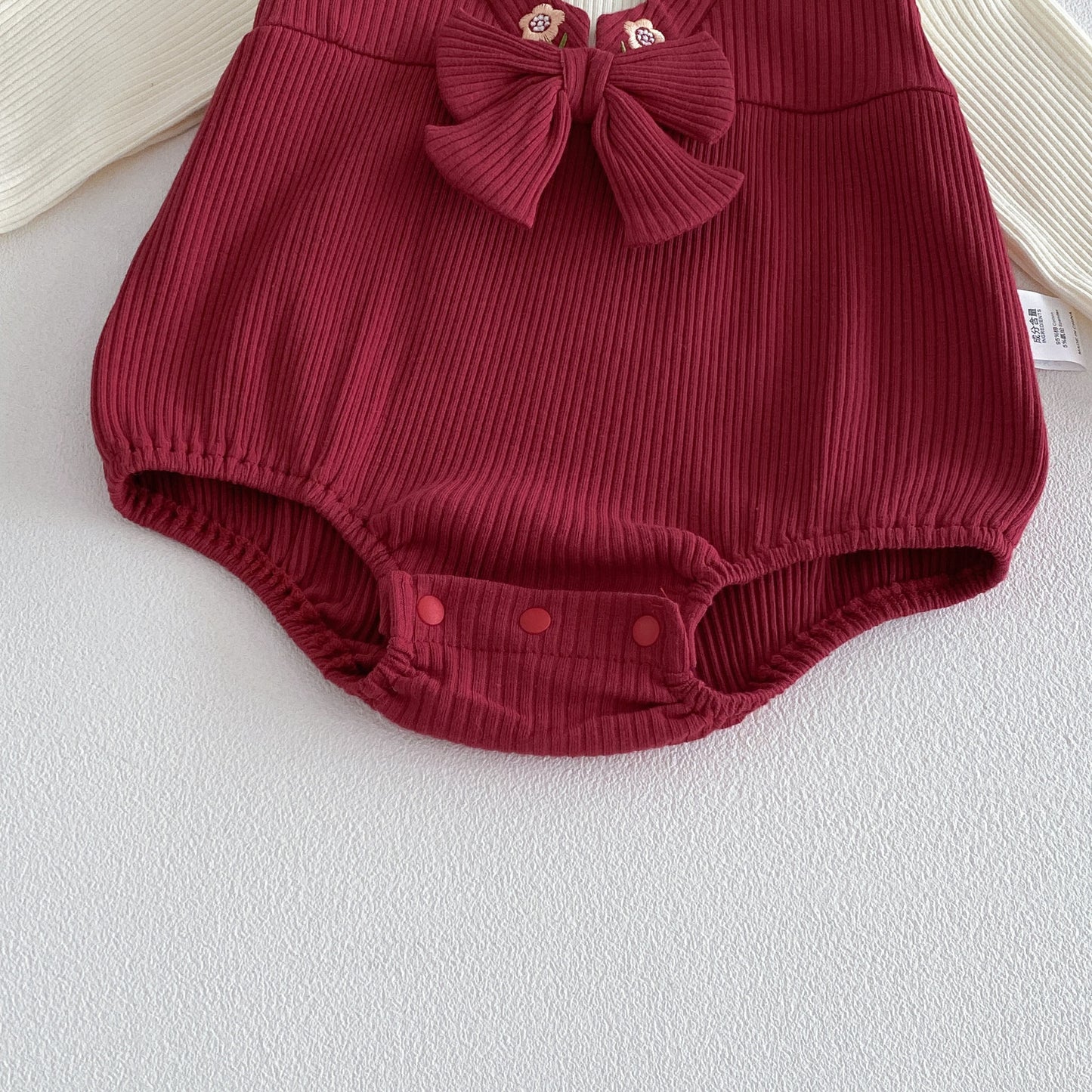 Spring Arrival Baby Girls Long Sleeves Color Patchwork Rabbits Embroidered Bodysuit, MyKids-USA®, Bodysuits, MyKids-USA -  -  -  -  -  -  - .