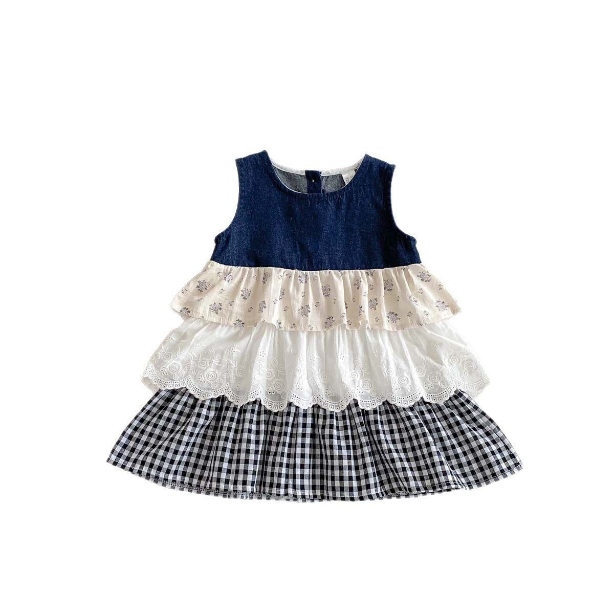 Summer Arrival Baby Kids Girls Sleeveless Color Patchwork Dress, MyKids-USA®, Baby & Children's Dresses, MyKids-USA -  -  -  -  -  -  - .