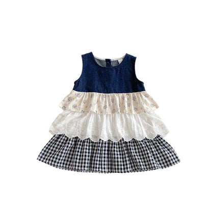 Summer Arrival Baby Kids Girls Sleeveless Color Patchwork Dress, MyKids-USA®, Baby & Children's Dresses, MyKids-USA -  -  -  -  -  -  - .