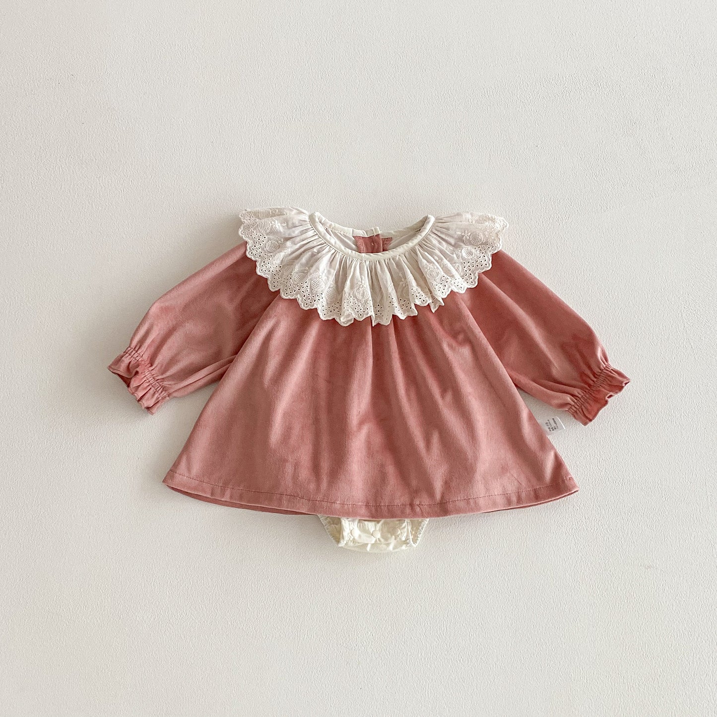 Autumn Arrival Baby Girls Long Sleeves Color Patchwork Dress Design Onesies, MyKids-USA®, Baby & Toddler Dresses, MyKids-USA - Size/Age - 66 (3-6M) - Color - Pink -  -  - TR2510302333-A