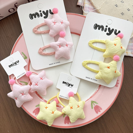 Collection of Star Shaped Hair Clips or Hair Ties