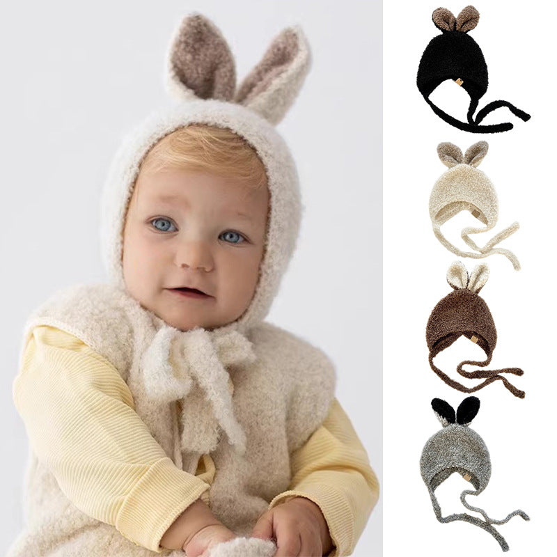 Winter and Autumn Rabbits Design Warm Fleece Balaclava for Baby: Sweet Cute Ear Protector Hat, MyKids-USA®, Baby & Toddler Hats, MyKids-USA -  -  -  -  -  -  - 