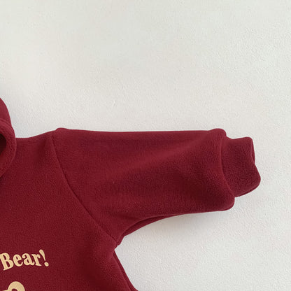 Winter and Autumn Baby Kids Unisex Letters and Teddy Bear Pattern Long Sleeves Hoodies and Red Pants Christmas Clothing Set, MyKids-USA®, Baby & Toddler Outfits, MyKids-USA -  -  -  -  -  -  - 