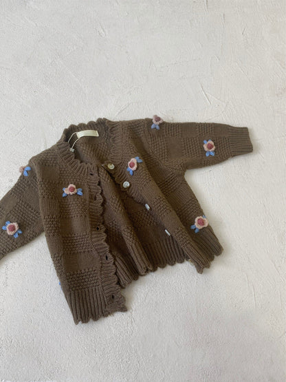 MyKids-USA® Arrival Spring and Autumn Baby Kids Girls Handmade Crochet Knit Cardigan