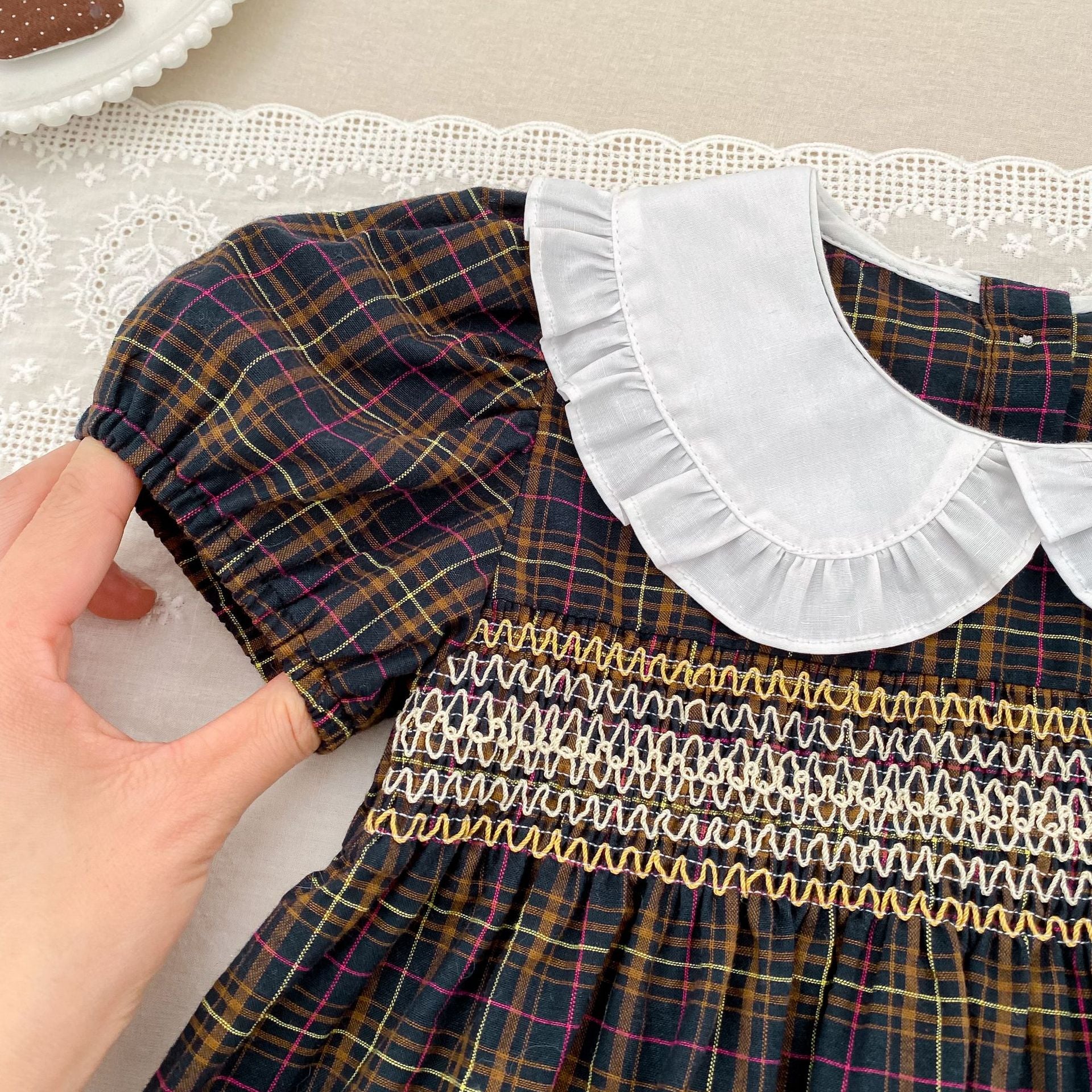 Summer Girls Plaid Pattern Onesies and Dress – Princess Sister Matching Set, MyKids-USA®, Baby & Children's Outfits, MyKids-USA -  -  -  -  -  -  - .