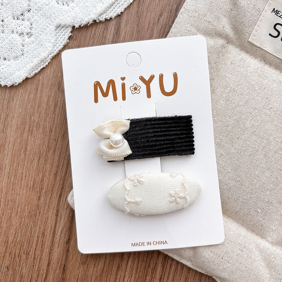 Collection of 2 Versatile Butterfly-bows Pattern Hair Clips, MyKids-USA®, Hair Pins, Claws & Clips, MyKids-USA - Size/Age - Average Size (0-12Y） - Color - Black -  -  - TR2601081523-C.