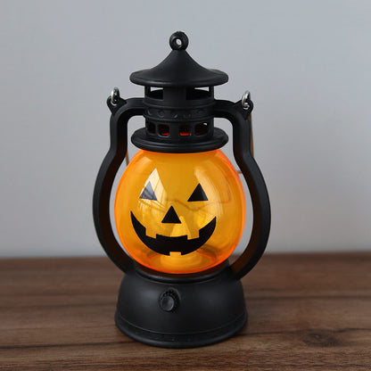 Halloween 4 pieces set Vintage Hanging Oil Lamp Electronic Candle Pumpkin Light, MyKids-USA®, Seasonal & Holiday Decorations, MyKids-USA - Size/Age - Kids & Adult (Average Size) - Color - Light Yellow -  -  - JM2206092433-E
