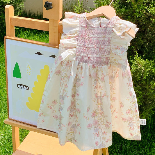 Summer Arrival Baby Kids Girls Sleeveless Flowers Pattern Crew Neck Princess Dress, MyKids-USA®, Baby & Toddler Dresses, MyKids-USA -  -  -  -  -  -  - 