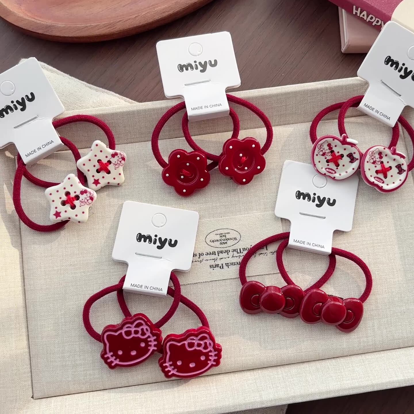 Cute Red Hair Tie, MyKids-USA®, Ponytail Holders, MyKids-USA -  -  -  -  -  -  - .