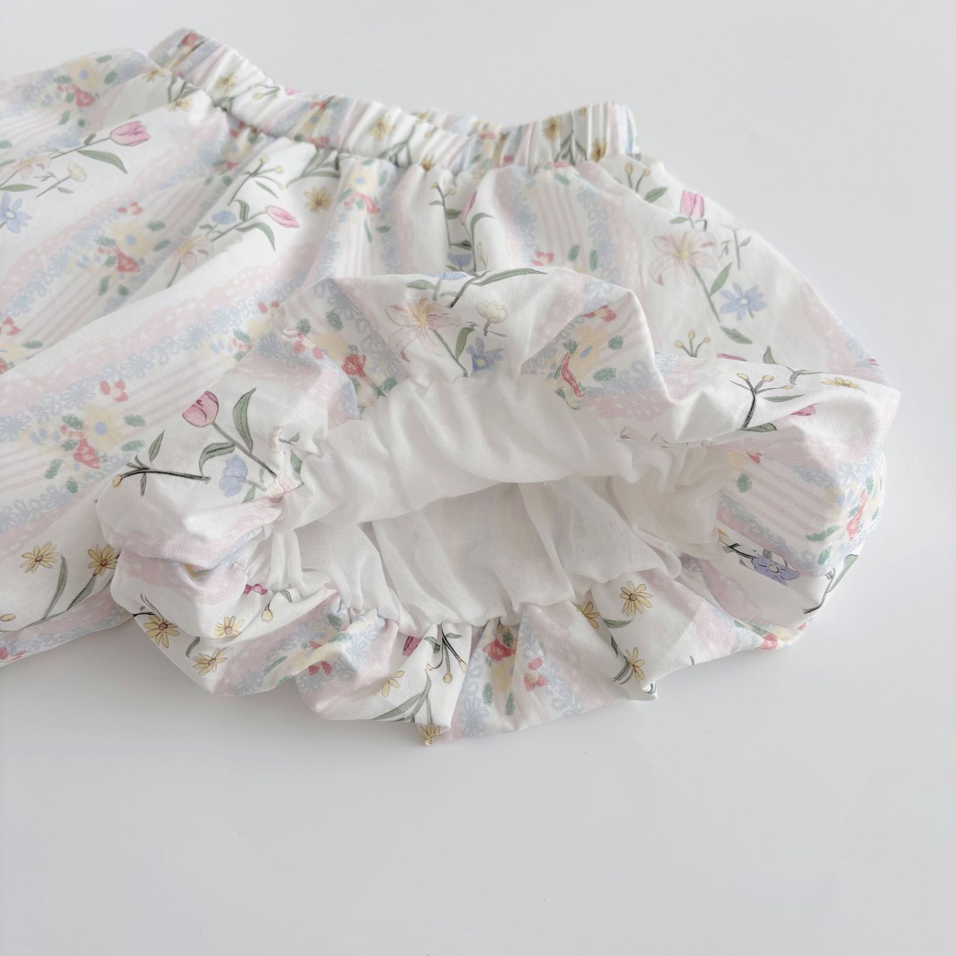 Summer Hot Selling Baby Girls Sleeveless Flowers Pattern Vest and Shorts Clothing Set, MyKids-USA®, Baby & Toddler Outfits, MyKids-USA -  -  -  -  -  -  - 