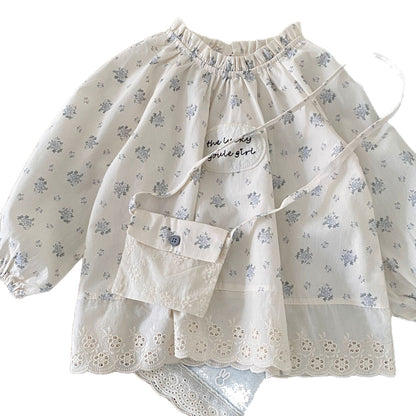 Arrival Spring Baby Kids Girls Flowers and Letters Pattern Top with Bags, MyKids-USA®, Baby & Toddler Tops, MyKids-USA -  -  -  -  -  -  - .