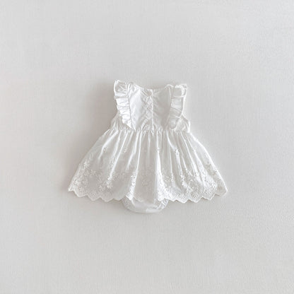 Summer Arrival Baby Girls Fly Sleeves Flowers Pattern Bodysuit, MyKids-USA®, Baby One-Pieces, MyKids-USA -  -  -  -  -  -  - .